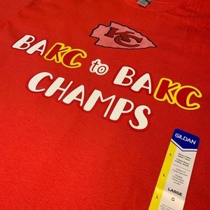 Kansas City Chiefs Championship T-Shirt Back to Back Superbowls